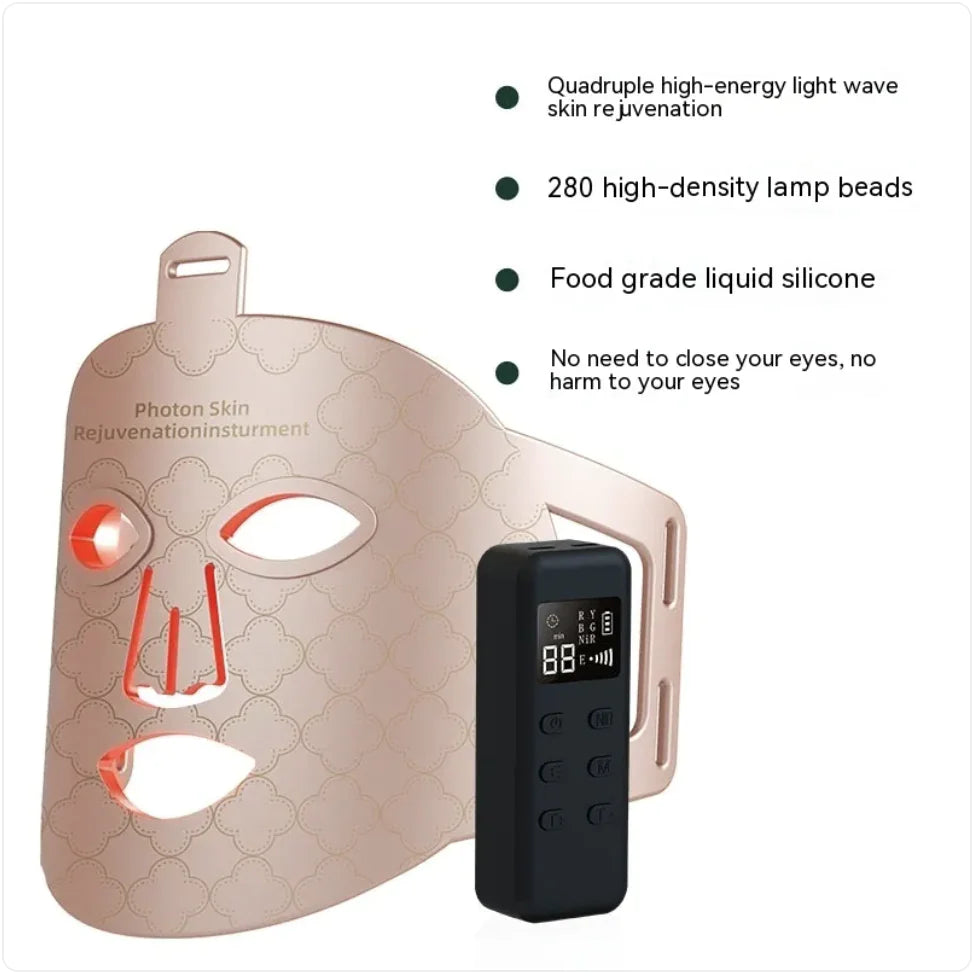 Infrared LED Phototherapy Mask for Skin Rejuvenation
